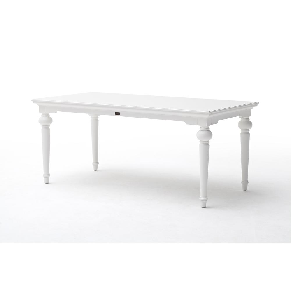 Provence Classic White 79" Dining Table. Picture 20