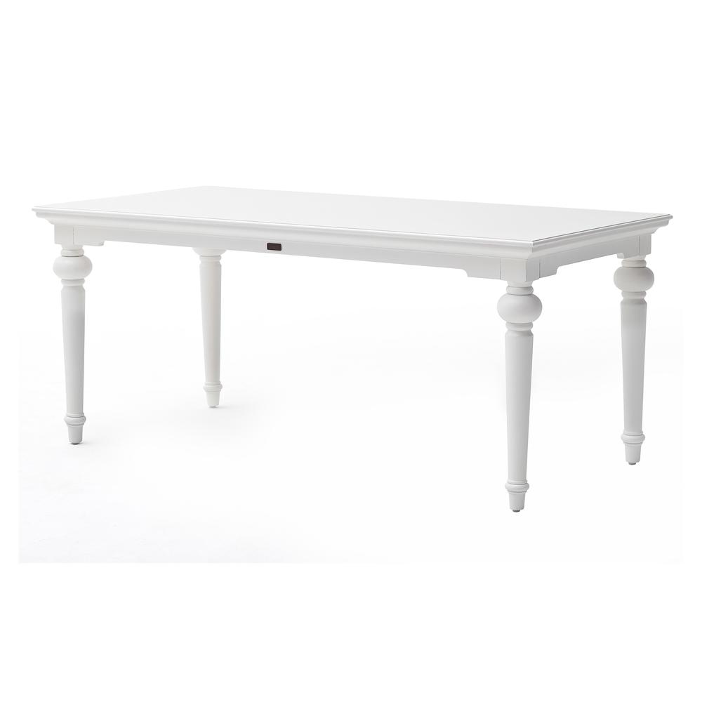 Provence Classic White 79" Dining Table. Picture 15
