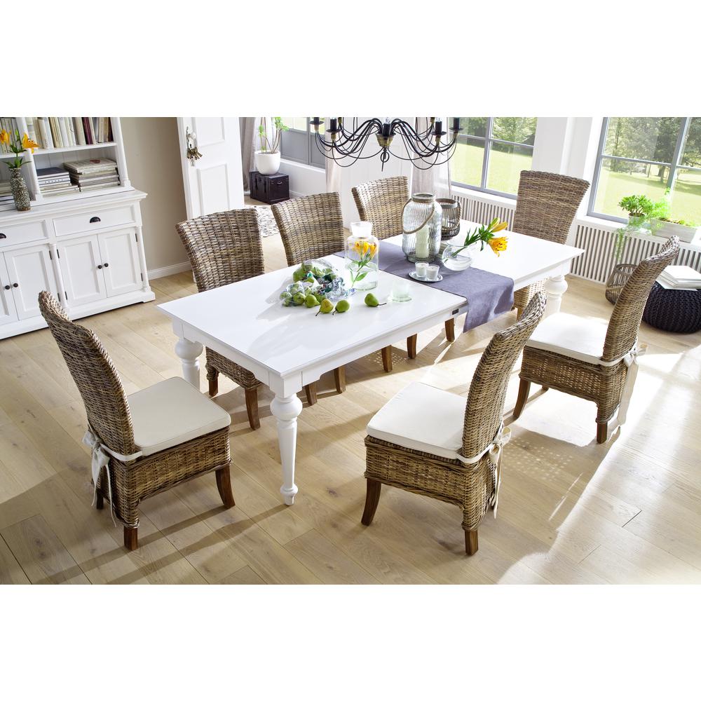 Provence Classic White 94" Dining Table. Picture 8