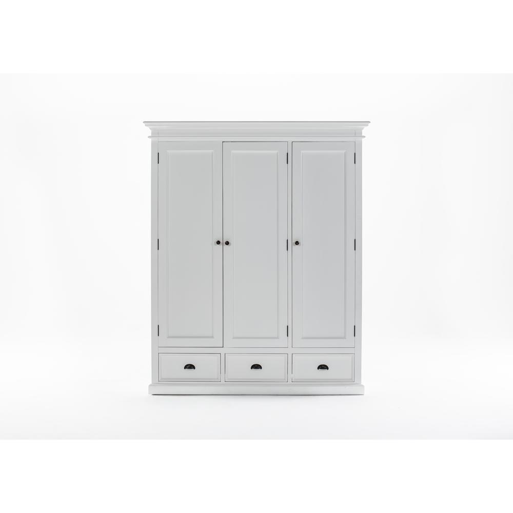 Halifax Classic White Wardrobe with 3 Doors. Picture 7