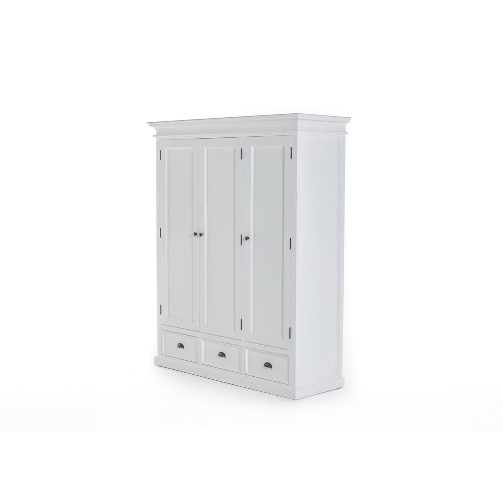 Halifax Classic White Wardrobe with 3 Doors. Picture 10