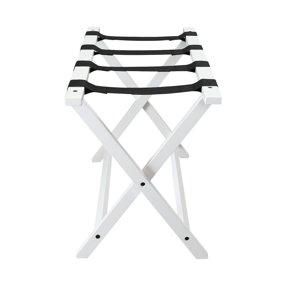 Heavy Duty 30" Extra Wide Luggage Rack - White. Picture 6