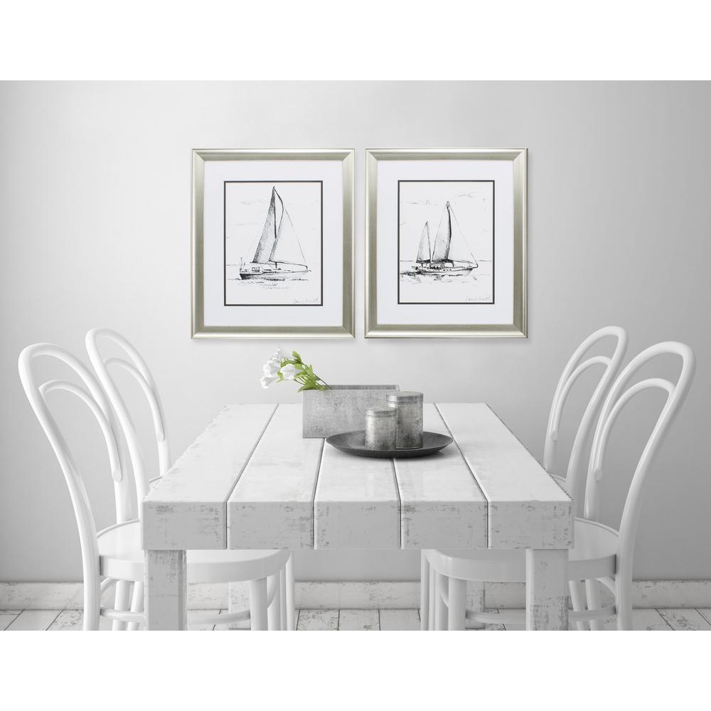 2435 Coastal Boat Sketch, Pack of 2. Picture 2