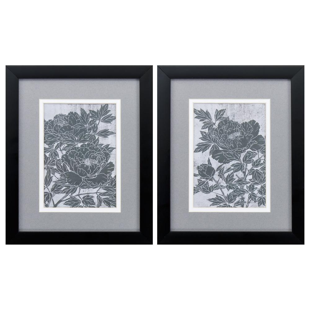 Blooming Peony Wall Art, Pack of 2. Picture 1