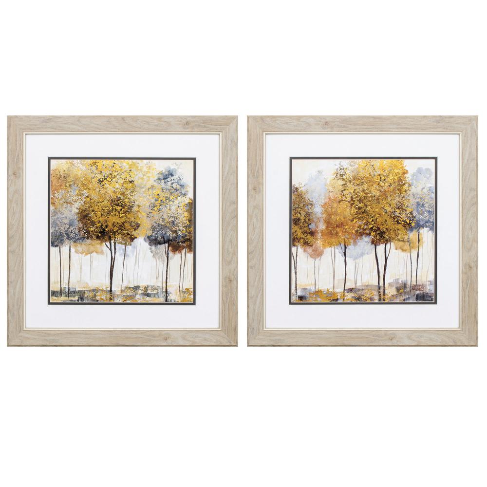Golden Trees Wall Art, Pack of 2. Picture 1