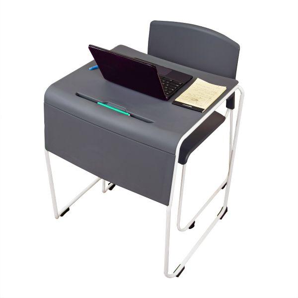 LIGHTWEIGHT STACKABLE STUDENT DESK AND CHAIR. Picture 3