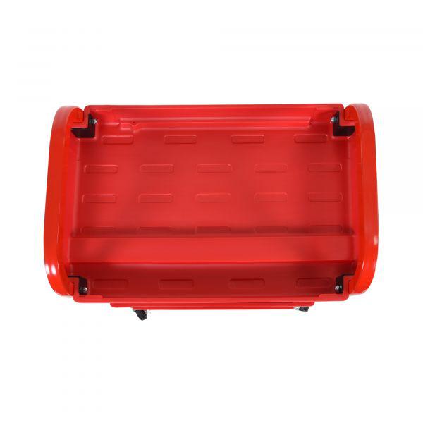 Adjustable red utility cart. Picture 5