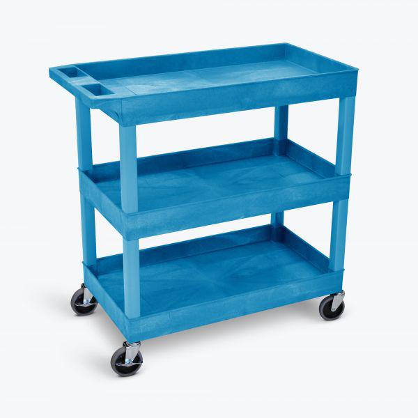 Blue 18X32 3 Tub Cart. Picture 1