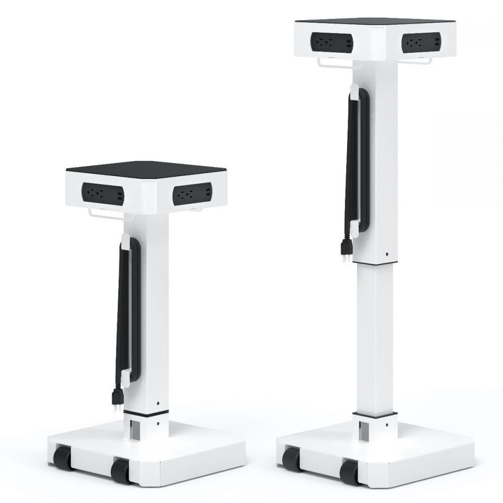 Height adjustable charging sta, Black (LUXPWR-WH). Picture 3