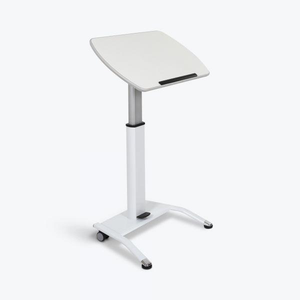 LX-PNADJ-WH - Pnematic Height Adjustable Lectern. Picture 1