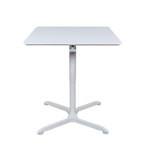 35" Square Table - White. Picture 2