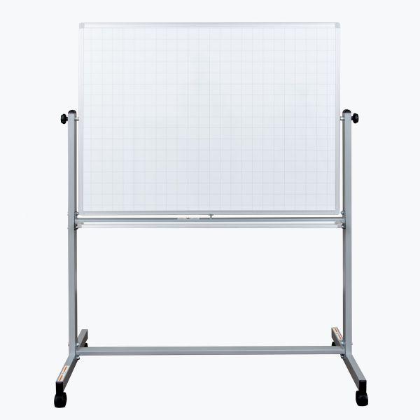 48” x 36” Mobile Magnetic Double-Sided Ghost Grid Whiteboard. Picture 1