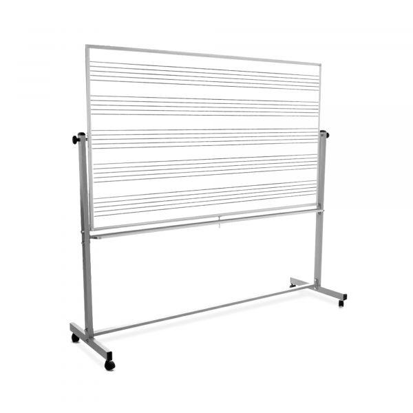 72"W x 48"H Mobile Double Sided Music Whiteboard. Picture 2