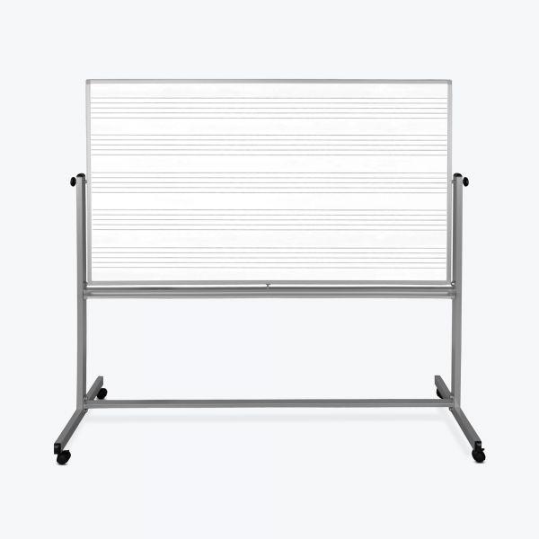 72"W x 48"H Mobile Double Sided Music Whiteboard. Picture 1