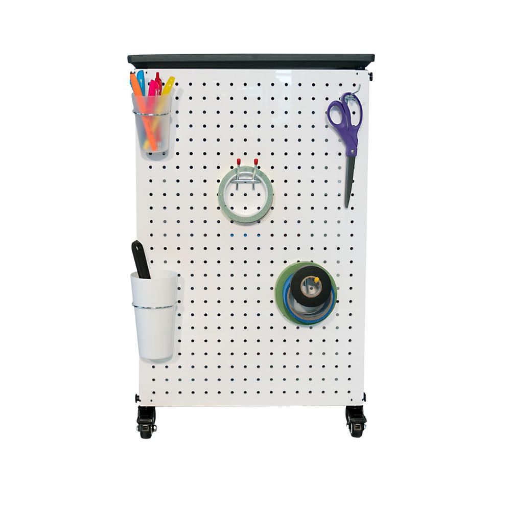 Modular Classroom Storage Cabinet - Single module with 3 large bins. Picture 7