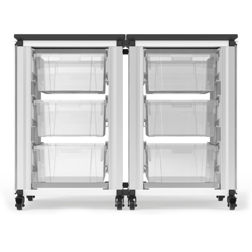 Modular Classroom Storage Cabinet - 2 side-by-side modules with 6 large bins. Picture 3