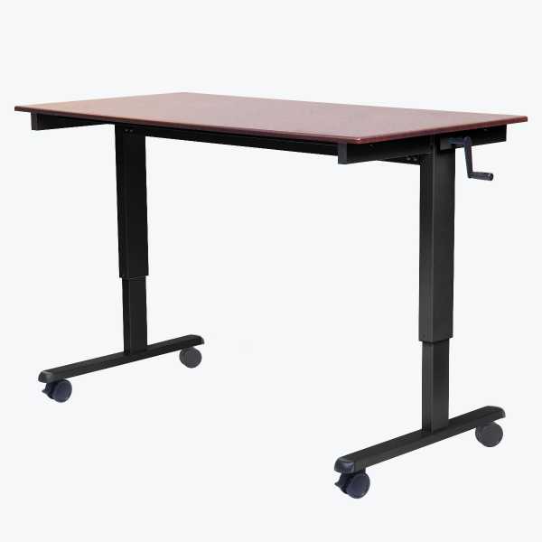 Stand Up Crank Flat Desk 48 Bl. Picture 1