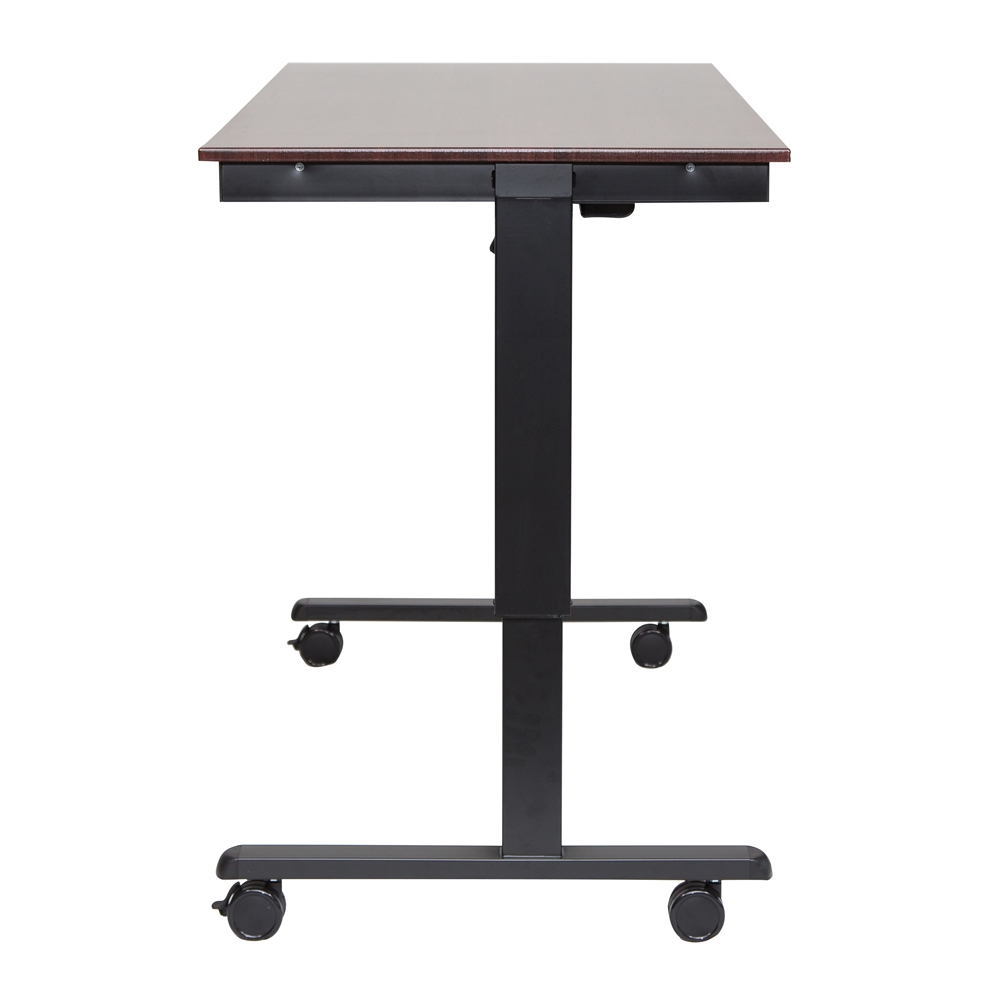 STANDE-60 60" Electric Standing Desk Black/Walnut. Picture 1