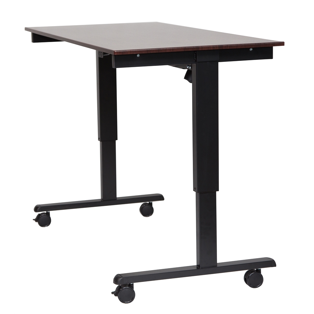 STANDE-60 60" Electric Standing Desk Black/Walnut. Picture 3