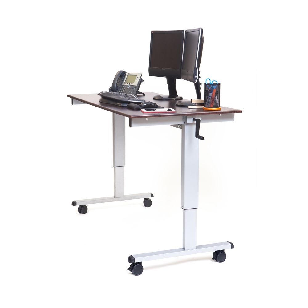 Standup-CF60-DW 60" Crank Adjustable Stand Up Desk. Picture 5