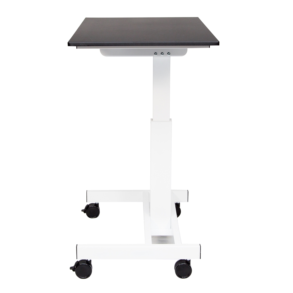 Single Column Crank Stand Up Desk 23.625"D x 39.375"W x 30" to 45.25"H. Picture 1