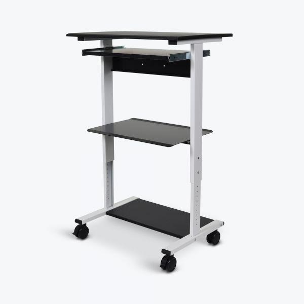 STAND-WS30 Mobile 3 Shelf Adjustable Stand Up Workstation. Picture 1