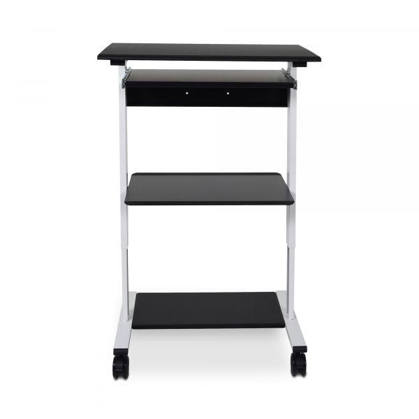 STAND-WS30 Mobile 3 Shelf Adjustable Stand Up Workstation. Picture 6