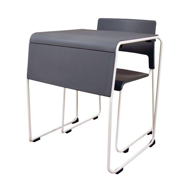 LIGHTWEIGHT STACKABLE STUDENT DESK AND CHAIR. Picture 4
