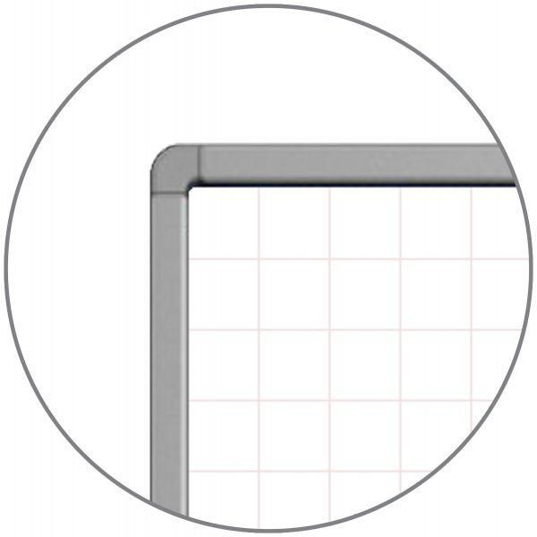 48” x 36” Wall-Mounted Magnetic Ghost Grid Whiteboard. Picture 2