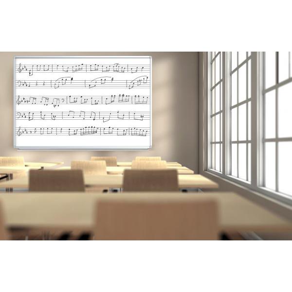 72 x 48 Wall-Mount Music Whiteboard. Picture 2