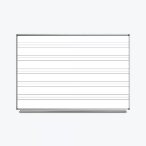 72 x 48 Wall-Mount Music Whiteboard. Picture 1