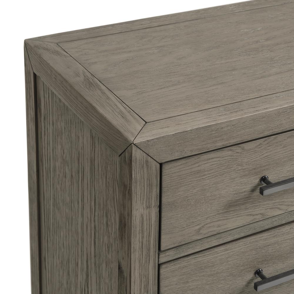 Armes 5-Drawer Chest in Grey. Picture 4