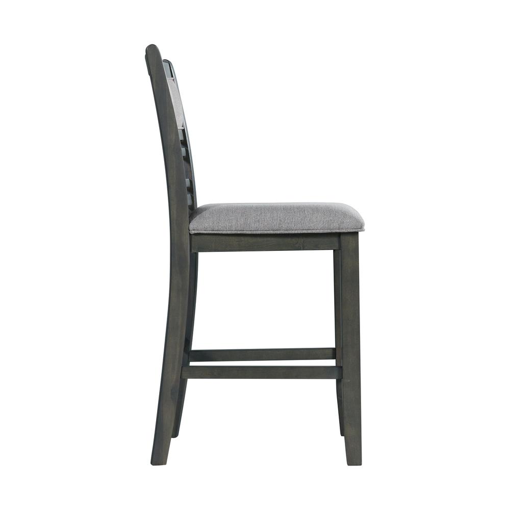 Picket House Furnishings Taylor Counter Height Side Chair Set in Gray. Picture 6
