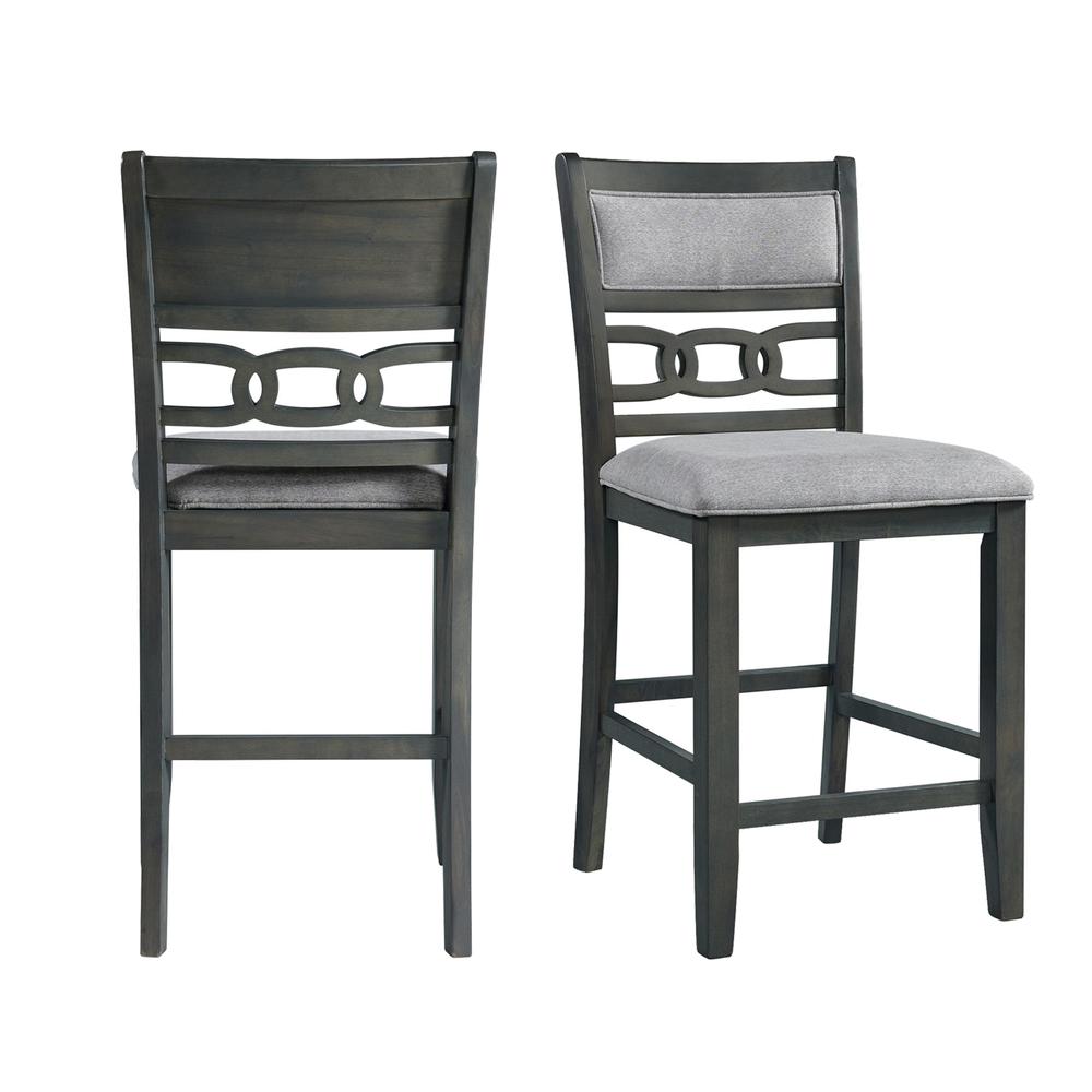 Picket House Furnishings Taylor Counter Height Side Chair Set in Gray. Picture 3