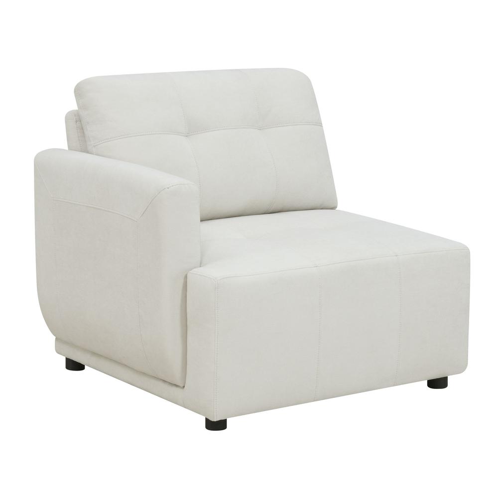Picket House Furnishings Gianni Modular Left Hand Facing Chair with Pillow in Natural. Picture 3