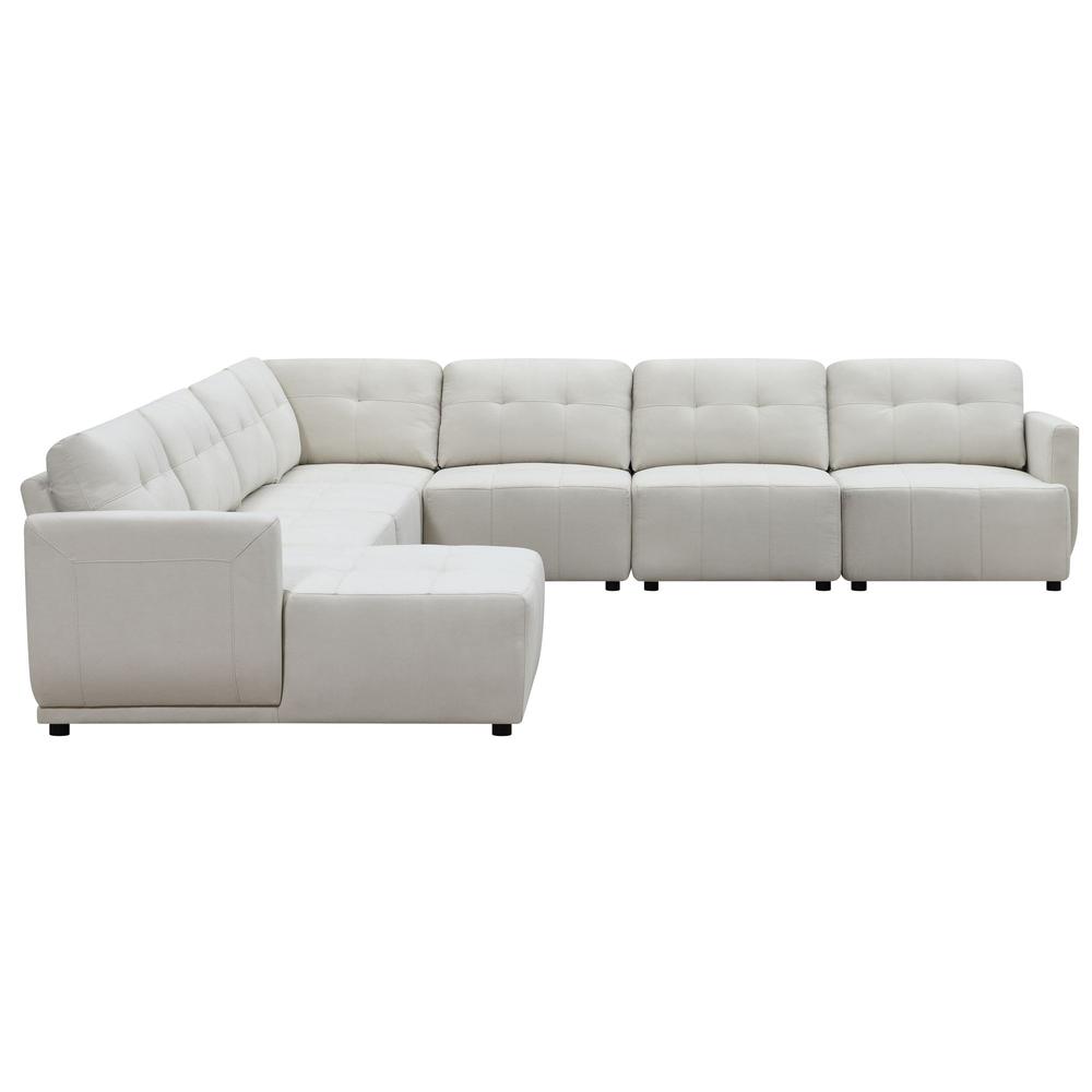 Picket House Furnishings Gianni Right Hand Facing Modular 7PC Sectional Set in Natural. Picture 5