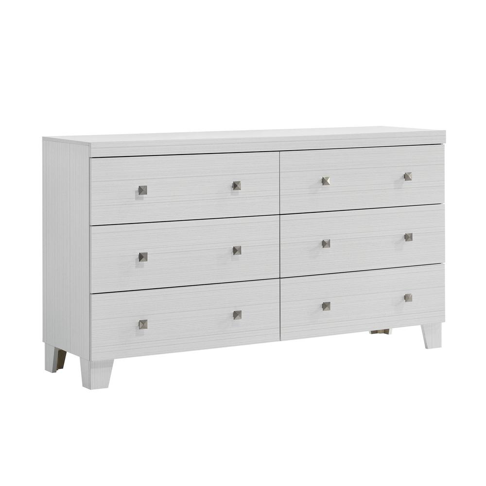 Picket House Furnishings Icon 6-Drawer Dresser in White. Picture 3