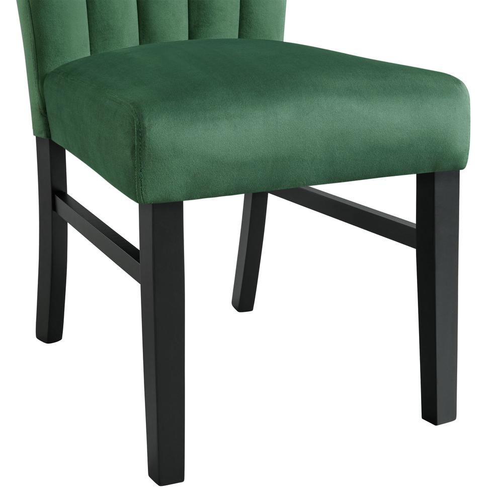 Odette Side Chair in Emerald Velvet (2 Per Pack). Picture 9