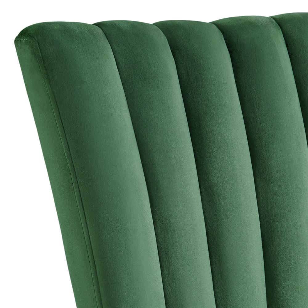 Odette Side Chair in Emerald Velvet (2 Per Pack). Picture 7