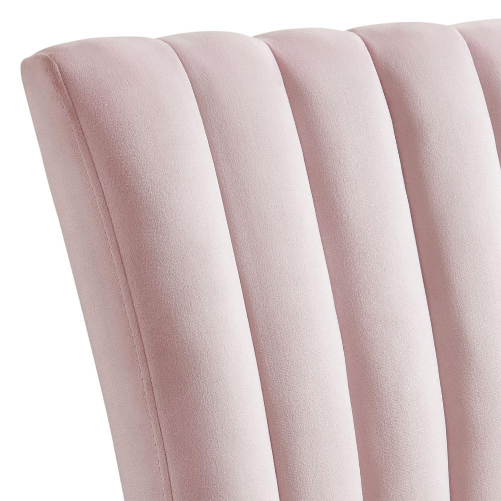 Odette Side Chair in Pink Velvet (2 Per Pack). Picture 7