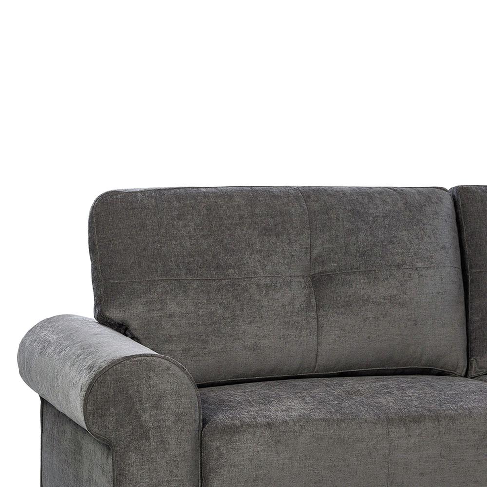 Picket House Furnishings Atticus Loveseat in Charcoal. Picture 8