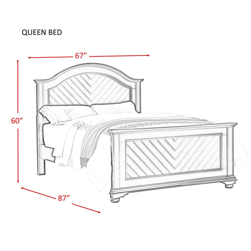 Addison White Queen Panel 3PC Bedroom Set. Picture 19