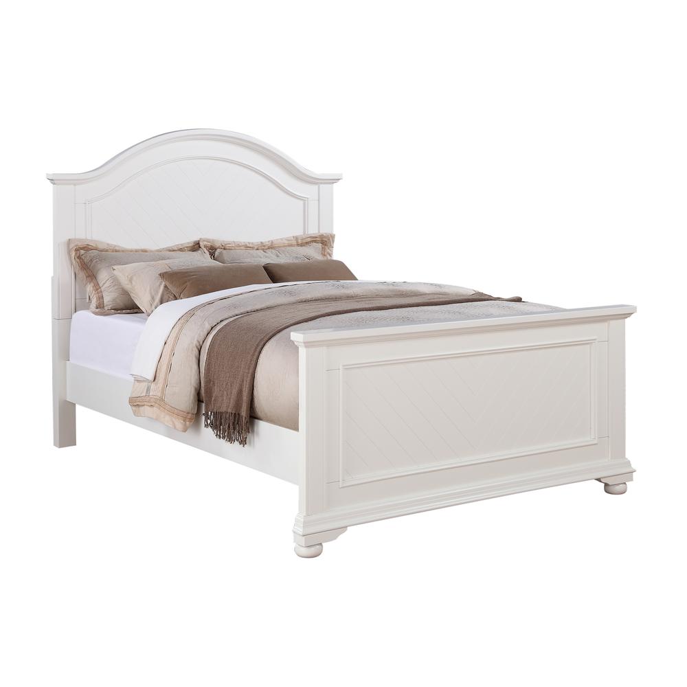 Addison White Queen Panel 4PC Bedroom Set. Picture 15