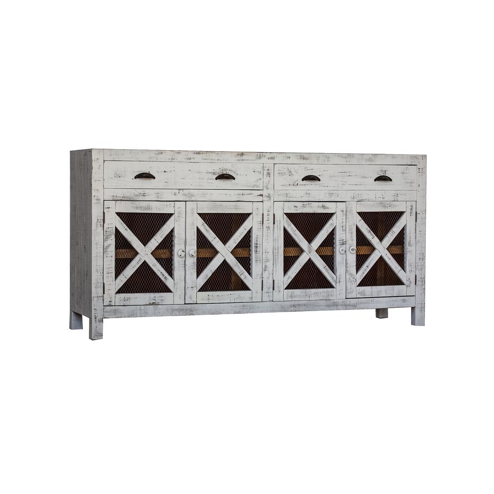 Picket House Furnishings Noah Console Table in White. Picture 3