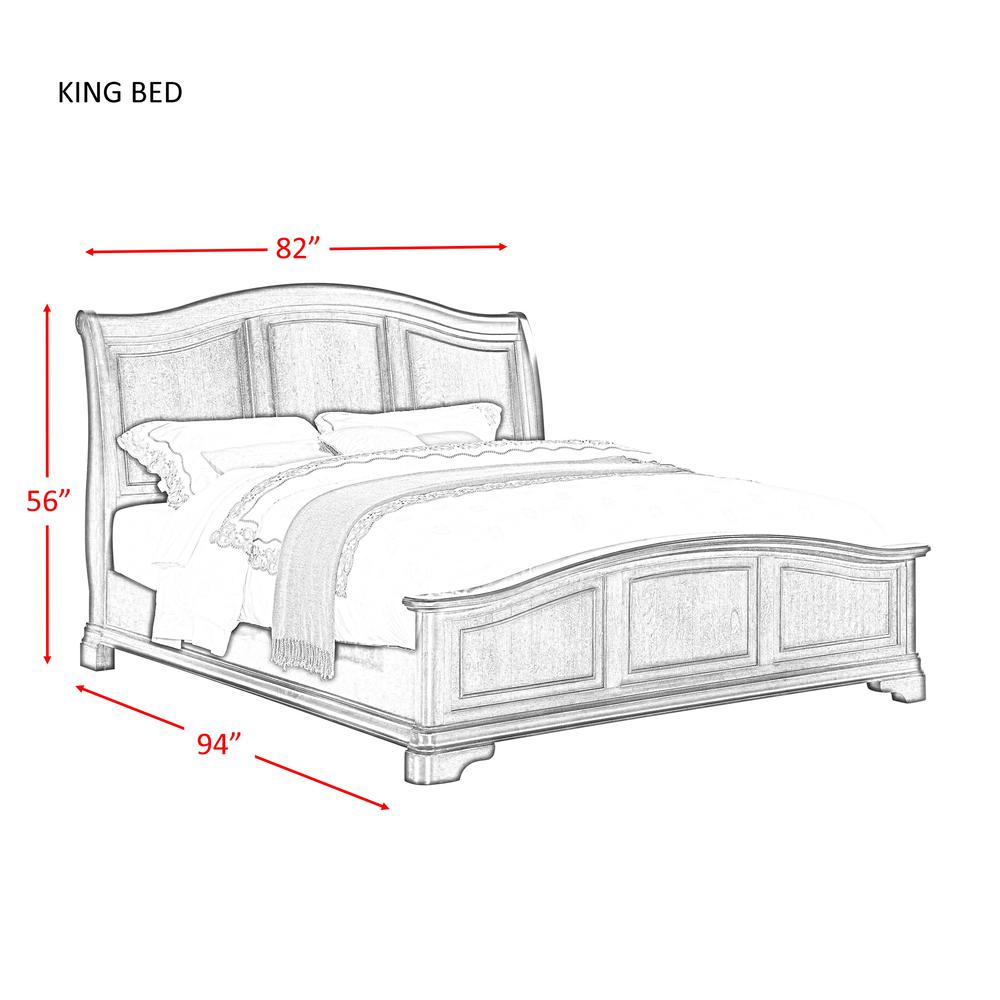 Conley Cherry King  Panel Bed. Picture 91