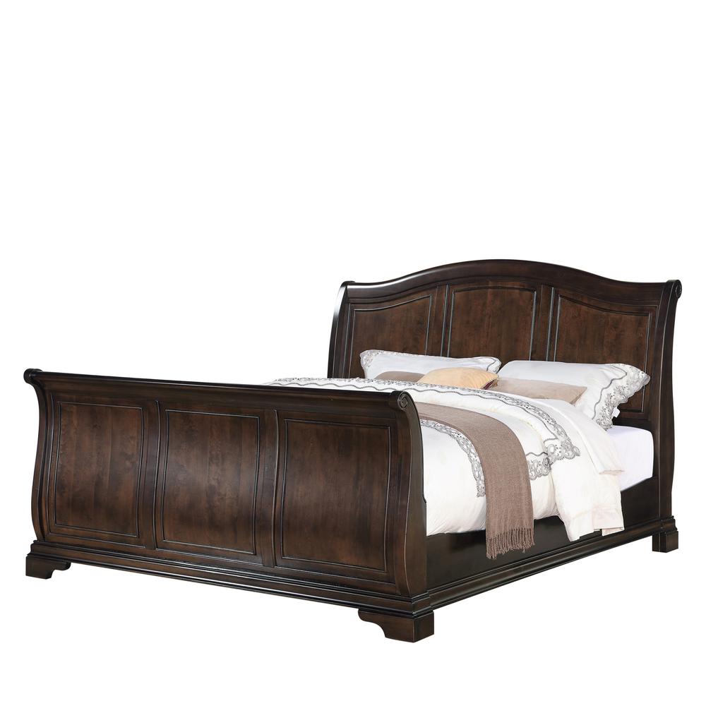 Conley Cherry King Sleigh Bed. Picture 50