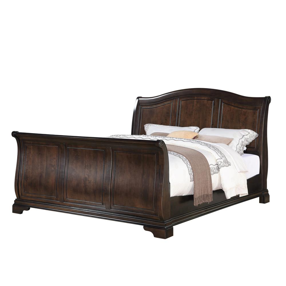 Conley Cherry King Sleigh Bed. Picture 60