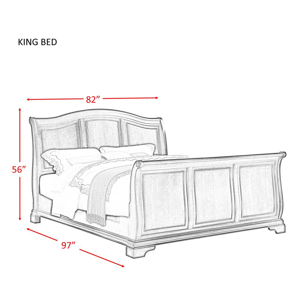 Conley Cherry King Sleigh Bed. Picture 66