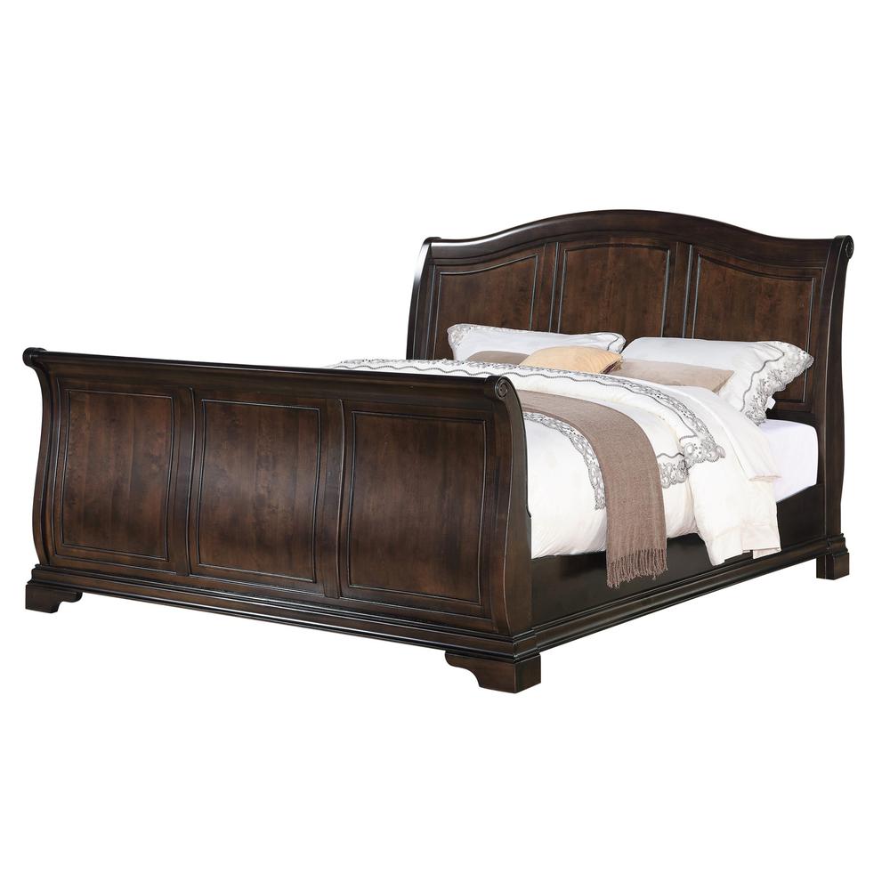 Conley Cherry King Sleigh Bed. Picture 84