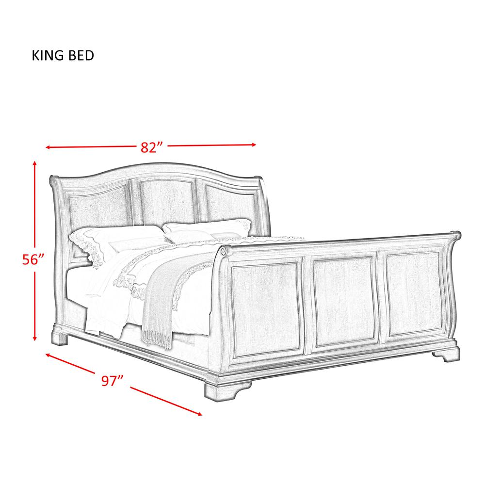 Conley Cherry King Sleigh Bed. Picture 91